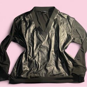 DKNY Elegant Black Knit Top